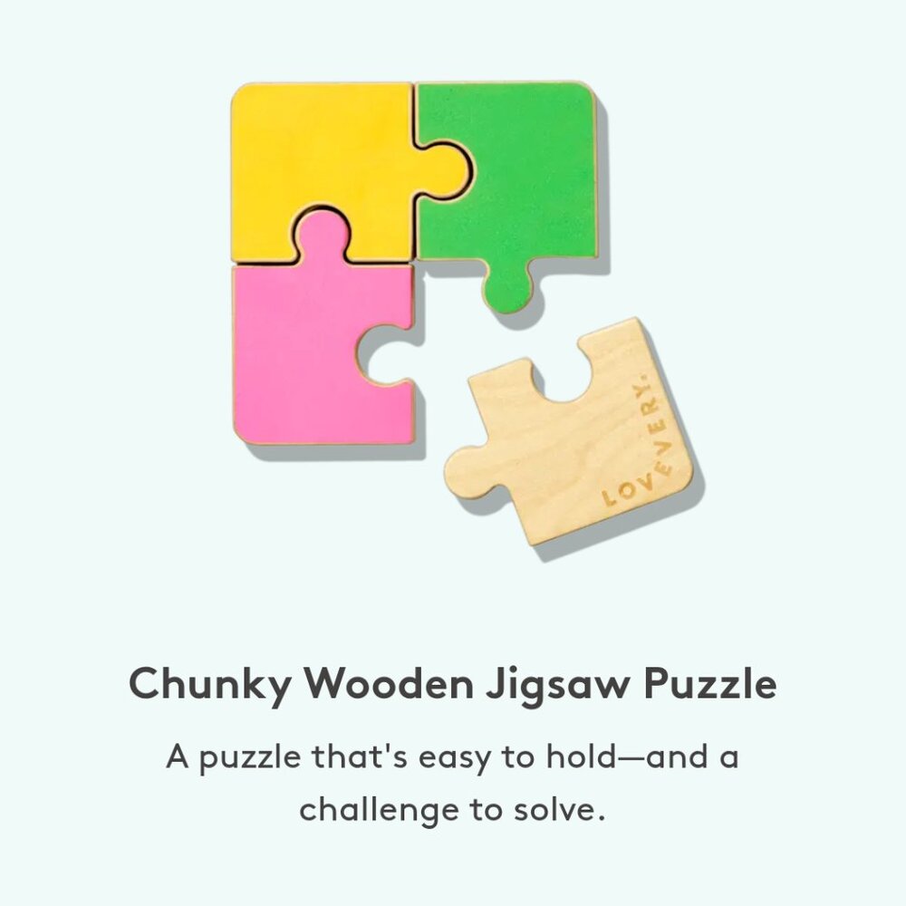 Lovevery Chunky Wooden Jigsaw Puzzle